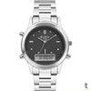 Relógio de Pulso Euro Analogico / Digital Preto com Pulseira em Aço - EUBJ3718AD/4K Truedata