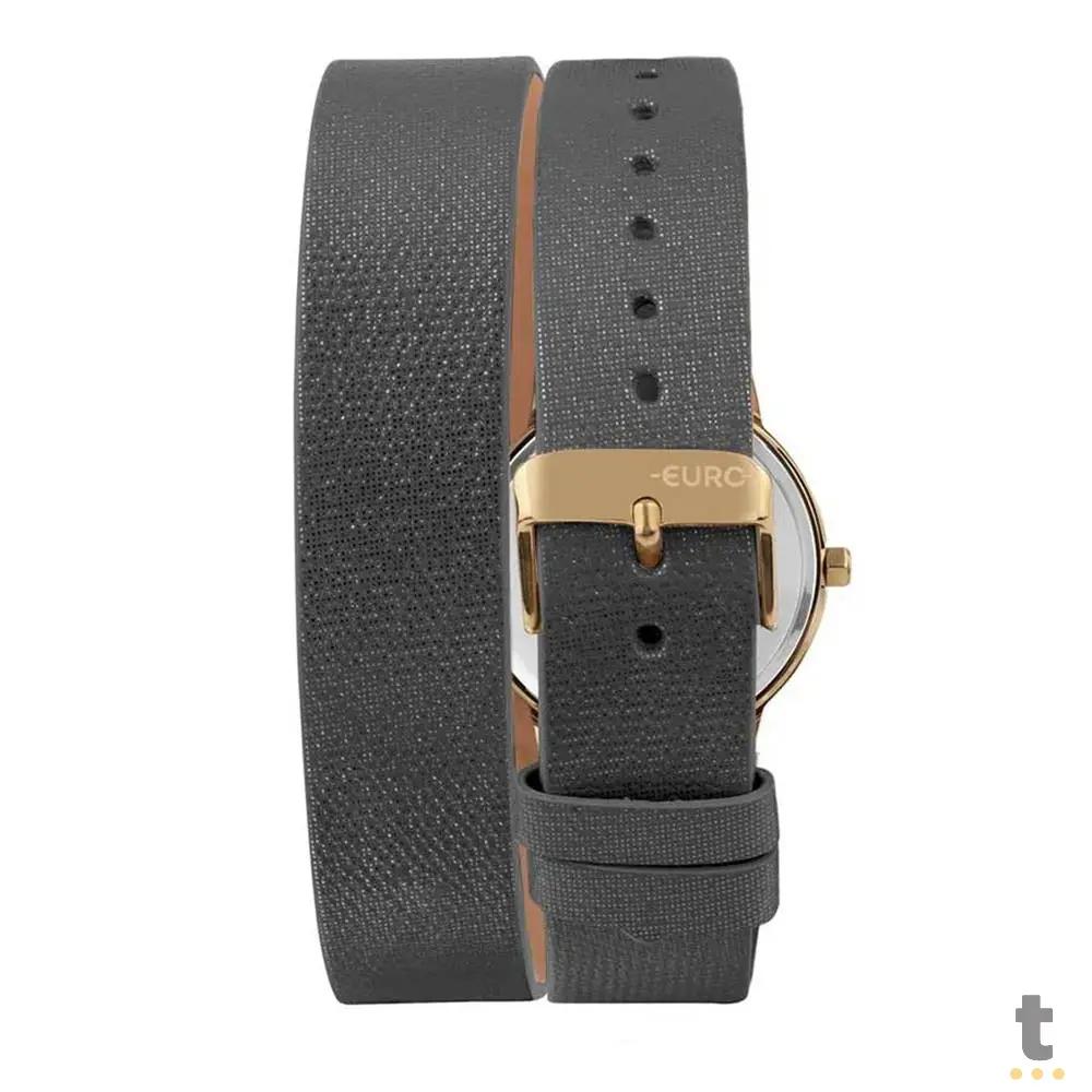 Relógio de Pulso Euro Collection Preto / Dourado - EU2035YUG/5C Truedata