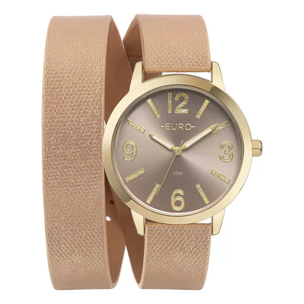 Relógio de Pulso Euro Collection Rosé / Dourado - EU2035YUH/4X Truedata