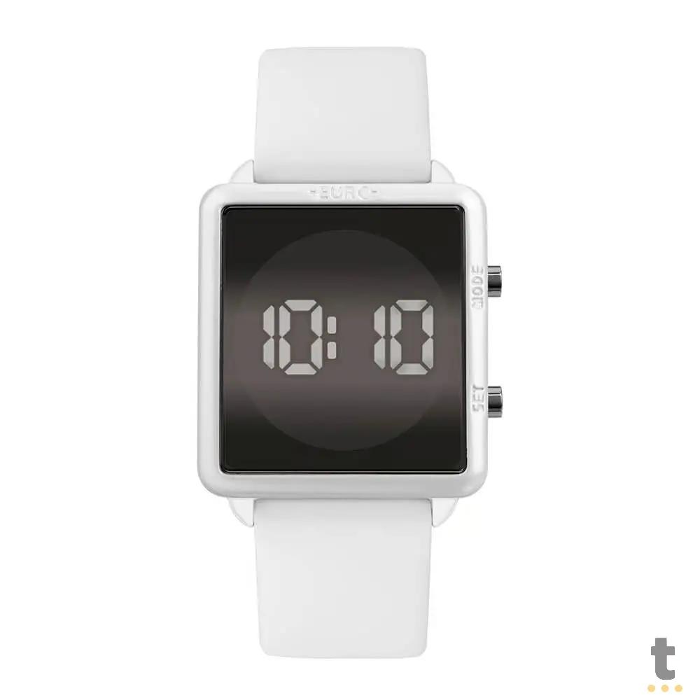 Relógio de Pulso Euro Digital Fashion Fit Reflexos Branco - EUJHS31BAQT/5B Truedata