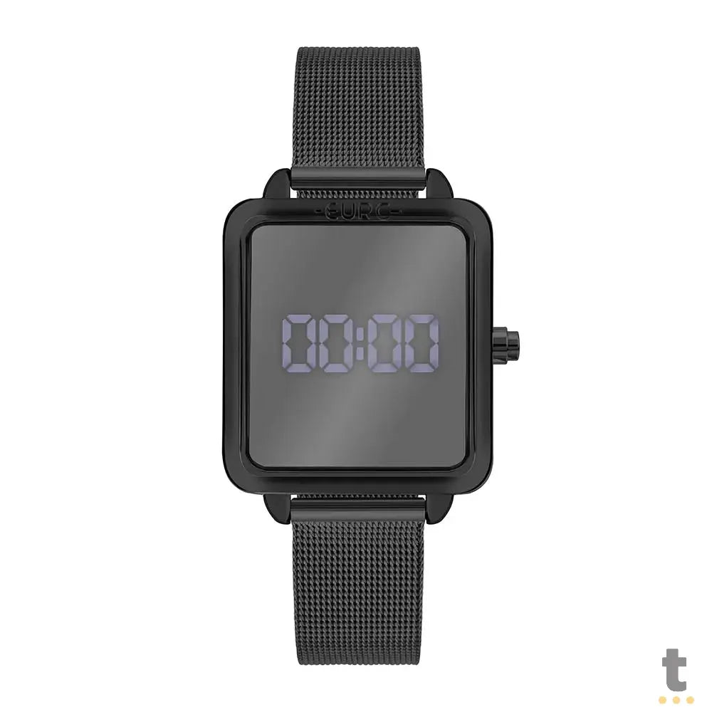 Relógio de Pulso Euro Digital Fashion Fit Reflexos Preto - EUDS8054AE/4P Truedata