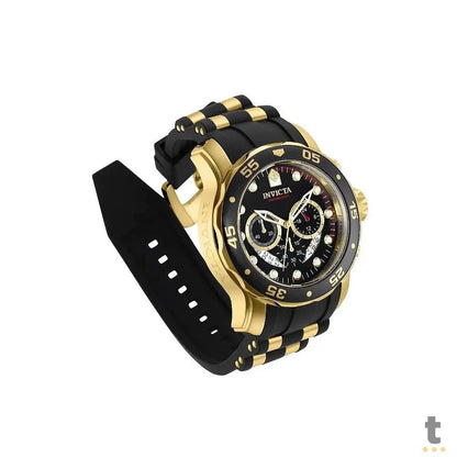Relógio de Pulso Invicta Pro Diver Preto / Dourado Truedata