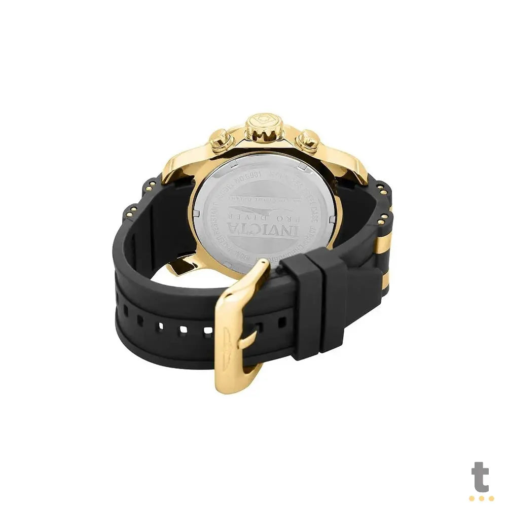 Relógio de Pulso Invicta Pro Diver Preto / Dourado Truedata