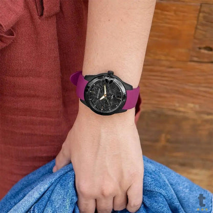 Relógio de Pulso Mormaii Luau em Silicone Roxa - MO2036IV/8N Truedata