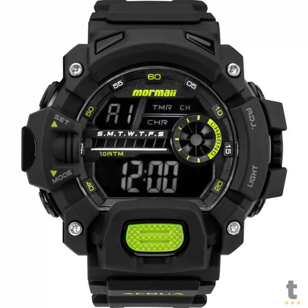 Relógio de Pulso Mormaii Lumi em Silicone Preto - MO1132AG/8V