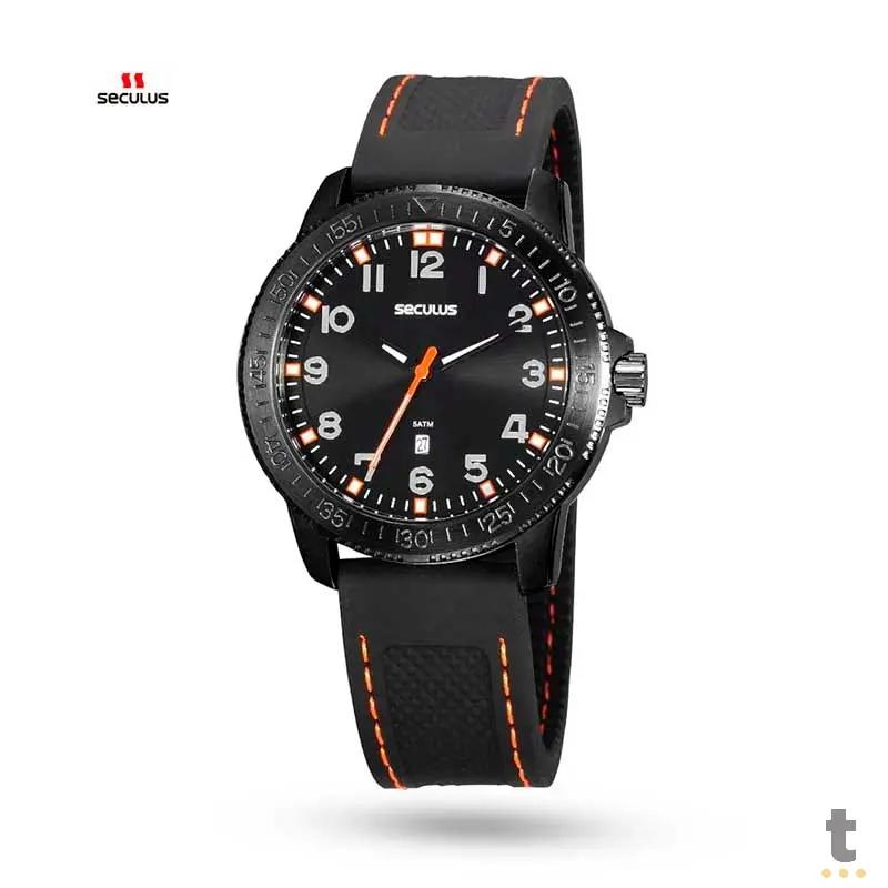 Relógio de Pulso Seculus Action Preto - 20946GPSVPU2 Truedata
