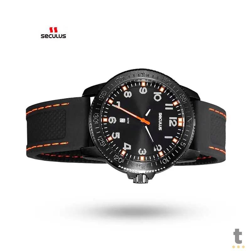 Relógio de Pulso Seculus Action Preto - 20946GPSVPU2 Truedata