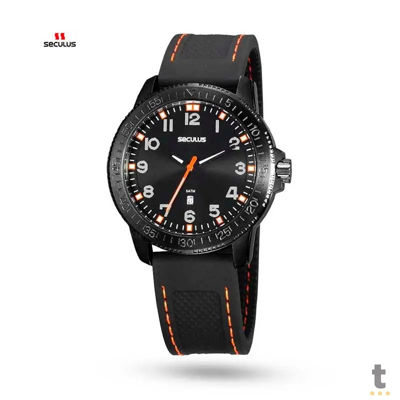 Relógio de Pulso Seculus Action Preto - 20946GPSVPU2 Truedata