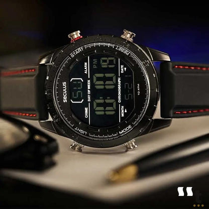 Relógio de Pulso Seculus Digital Esportivo Preto - 77090GPSVPI1 Truedata