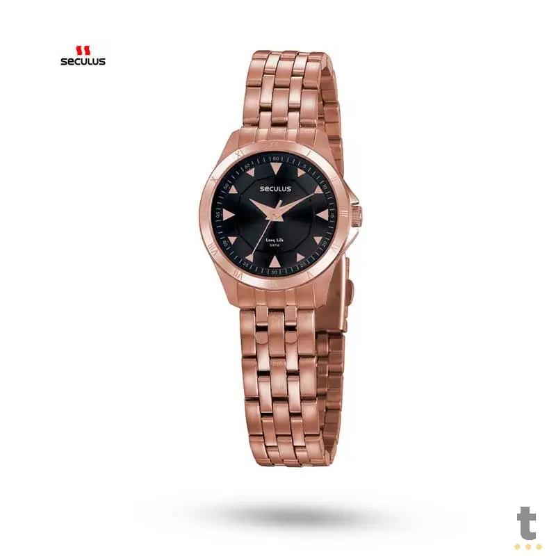 Relógio de Pulso Seculus Long Life Rose Gold - 20919LPSVRA3 Truedata