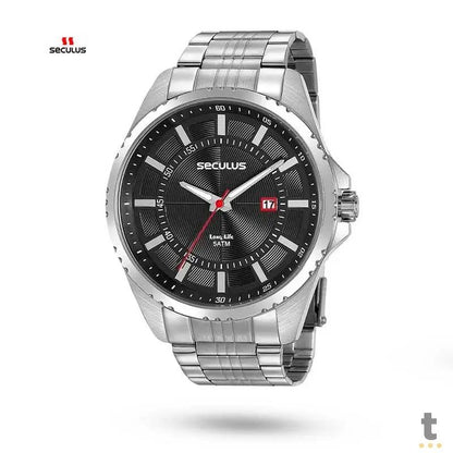Relógio de Pulso Seculus Long Life em Aço - 20850G0SVNA1 Truedata