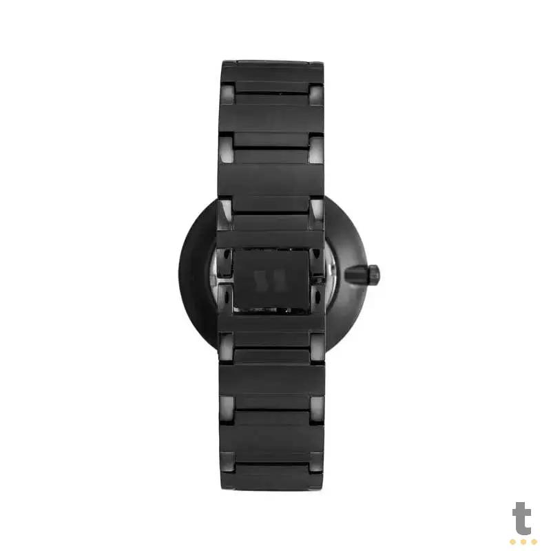 Relógio de Pulso Seculus em Aço Preto - 24214GPSVPA4 Truedata