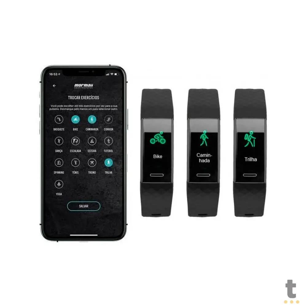 Relógio de Pulso SmartWatch Band Mormaii Preto - MOID151AA/8P Truedata