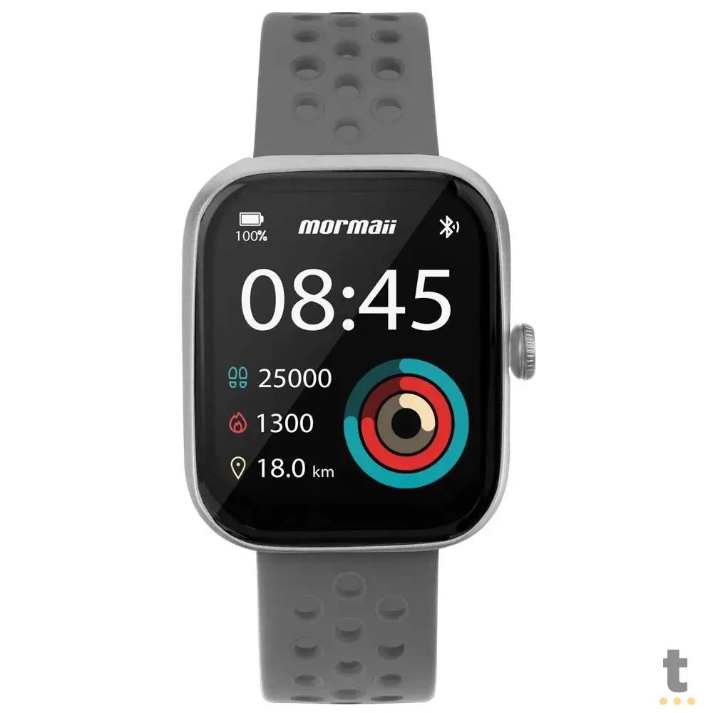 Relógio de Pulso SmartWatch Mormaii Life Cinza - MOLIFEUAK/8C Truedata