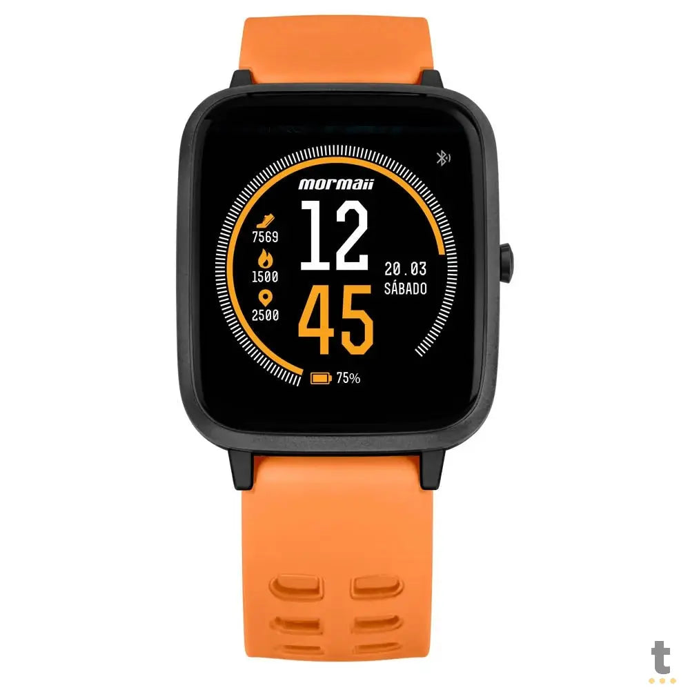 Relógio de Pulso SmartWatch Mormaii Life Laranja - MOLIFEAK/8L Truedata