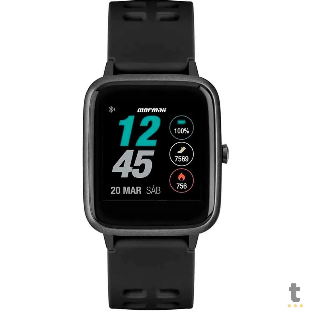 Relógio de Pulso SmartWatch Mormaii Life Preto - MOLIFEAB/8P Truedata
