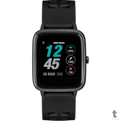 Relógio de Pulso SmartWatch Mormaii Life Preto - MOLIFEAB/8P Truedata