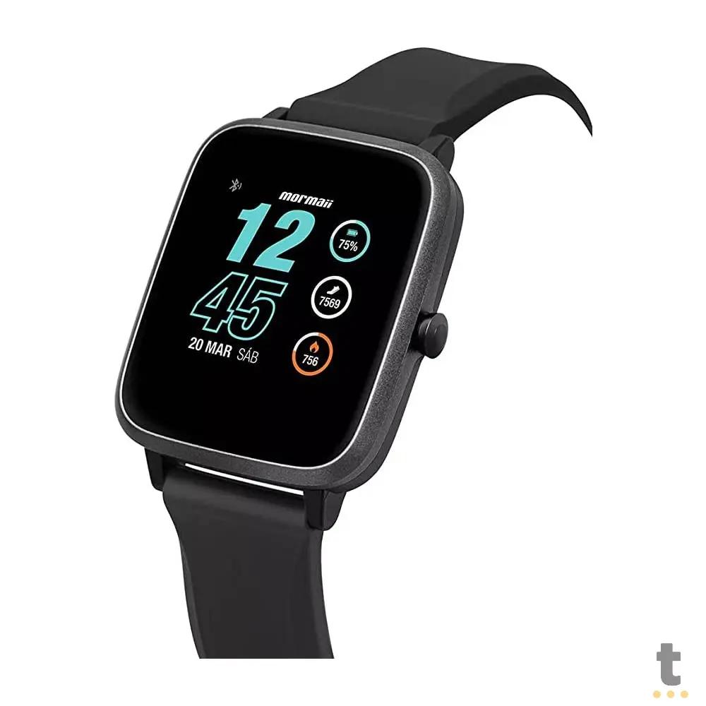 Relógio de Pulso SmartWatch Mormaii Life Preto - MOLIFEAB/8P Truedata