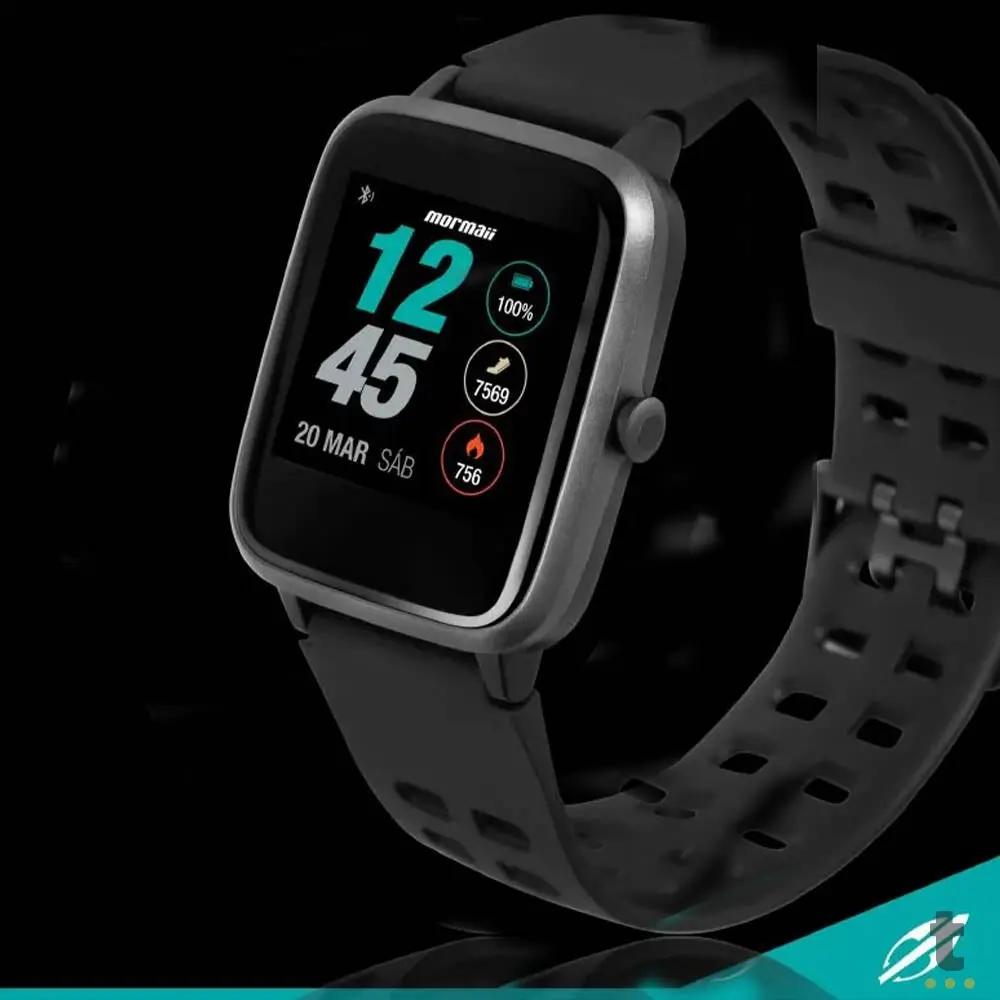 Relógio de Pulso SmartWatch Mormaii Life Preto - MOLIFEAB/8P Truedata