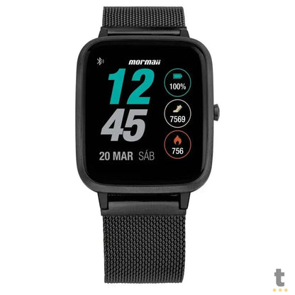 Relógio de Pulso SmartWatch Mormaii Life Preto - MOLIFEAI/7P Truedata