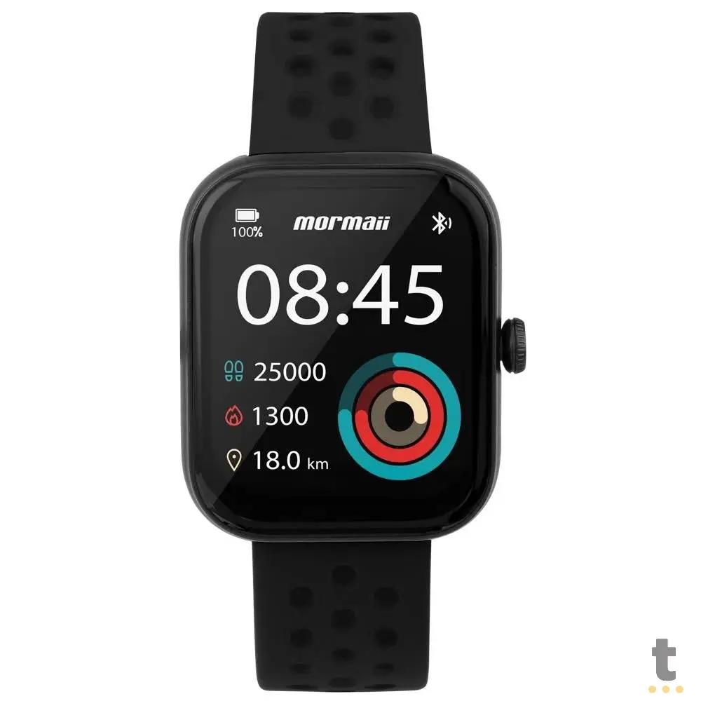 Relógio de Pulso SmartWatch Mormaii Life Preto - MOLIFEUAI/8P Truedata