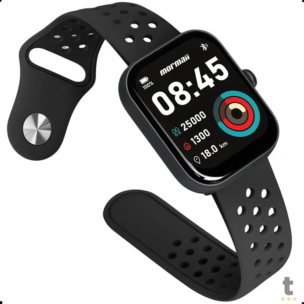 Relógio de Pulso SmartWatch Mormaii Life Preto - MOLIFEUAI/8P Truedata