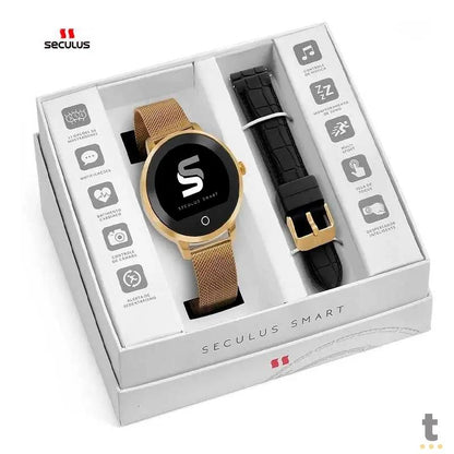 Relógio de Pulso SmartWatch Seculus em Malha de Aço - 79003LPSVDA2 Truedata