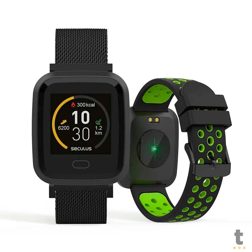 Relógio de Pulso SmartWatch Seculus em Malha de Aço / Sport - 79006MPSVPE2 Truedata