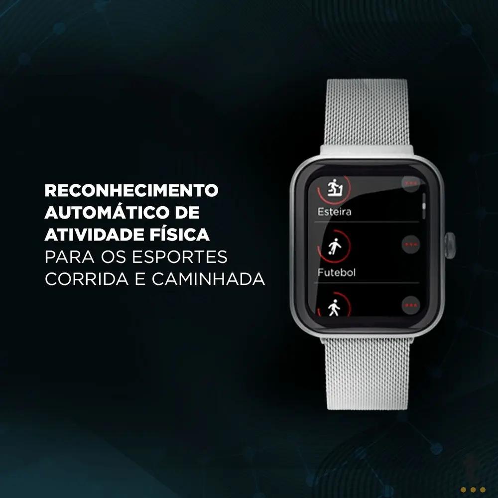 Relógio de Pulso SmartWatch Technos Connect Max Preto e Vermelho - TMAXAA/5P Truedata