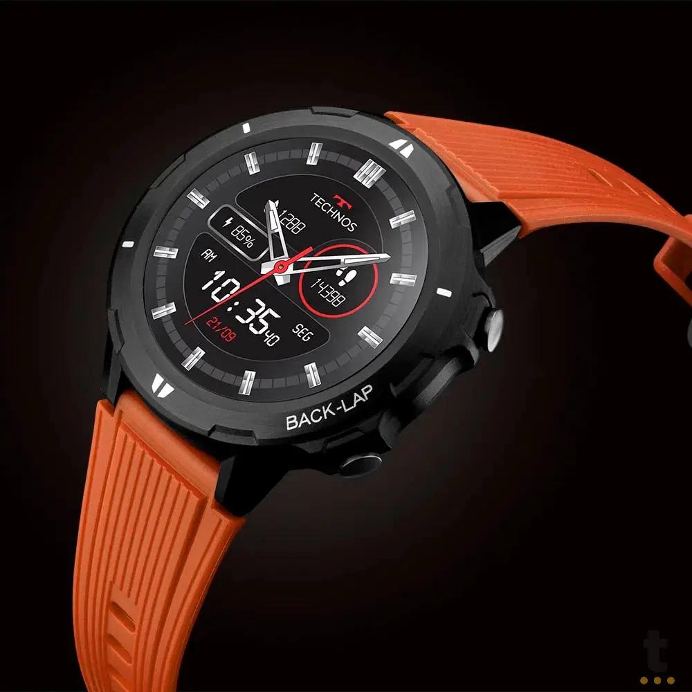 Relógio de Pulso SmartWatch Technos Connect Sports Laranja - TSPORTSAB/8L Truedata