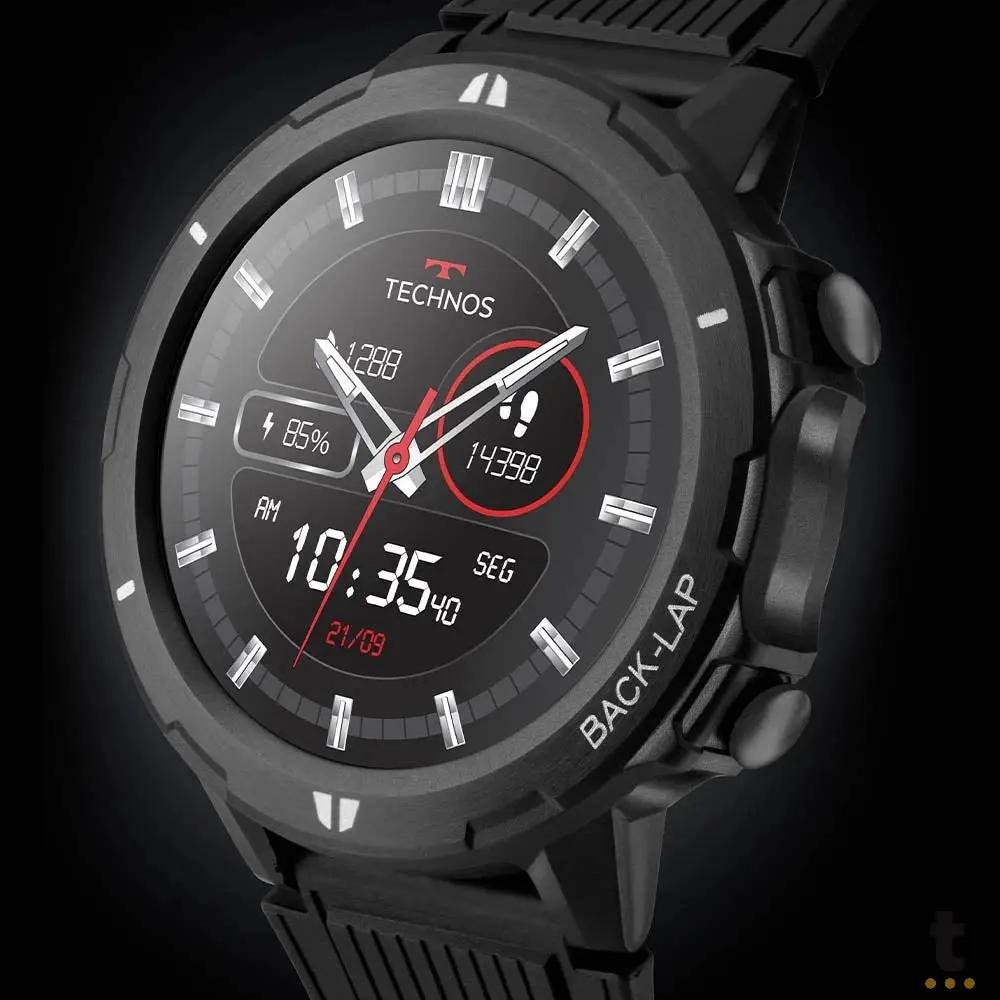 Relógio de Pulso SmartWatch Technos Connect Sports Preto - TSPORTSAA/8P Truedata
