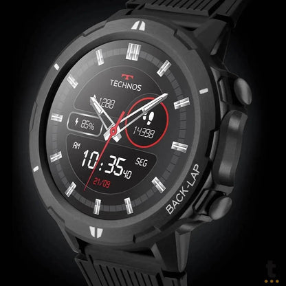 Relógio de Pulso SmartWatch Technos Connect Sports Preto - TSPORTSAA/8P Truedata