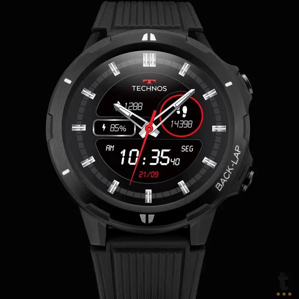 Relógio de Pulso SmartWatch Technos Connect Sports Preto - TSPORTSAA/8P Truedata