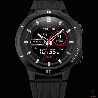 Relógio de Pulso SmartWatch Technos Connect Sports Preto - TSPORTSAA/8P Truedata