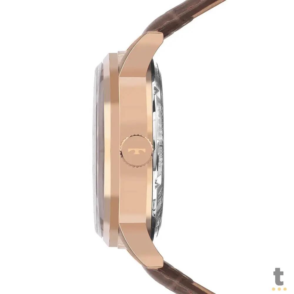 Relógio de Pulso Technos Automático Rosé C/ Pulseira em Couro - G3265AW/0M Truedata