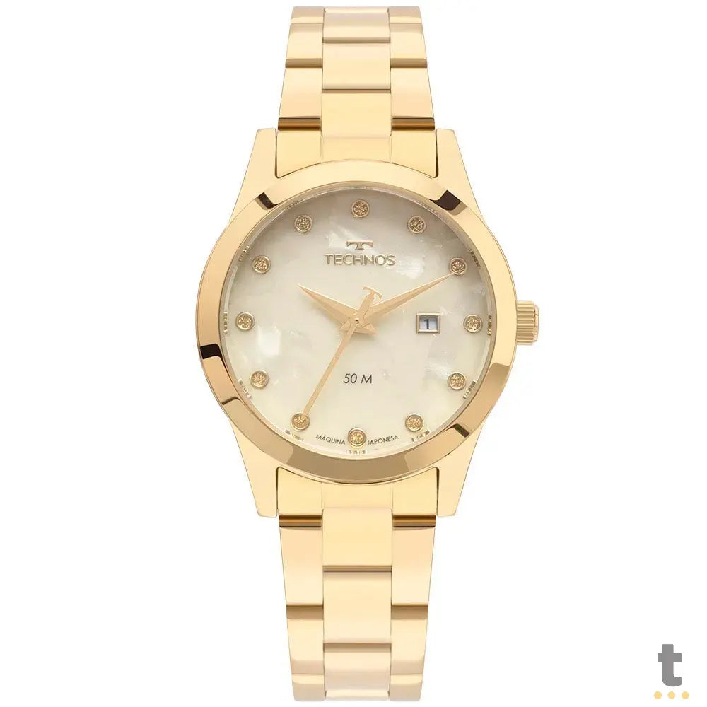 Relógio de Pulso Technos Boutique em Aço Dourado - 2015CER/1X Truedata