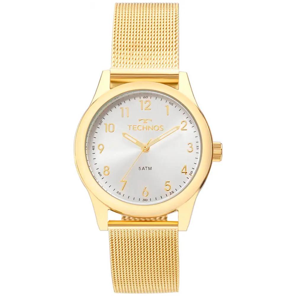 Relógio de Pulso Technos Boutique em Aço Dourado - 2035MKL/4K Truedata