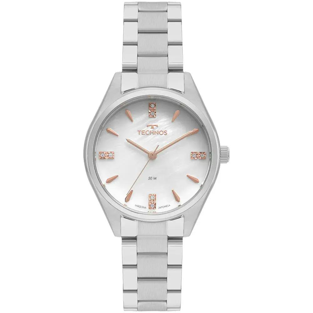 Relógio de Pulso Technos Boutique em Aço Prata - 2036MKR/1B Truedata