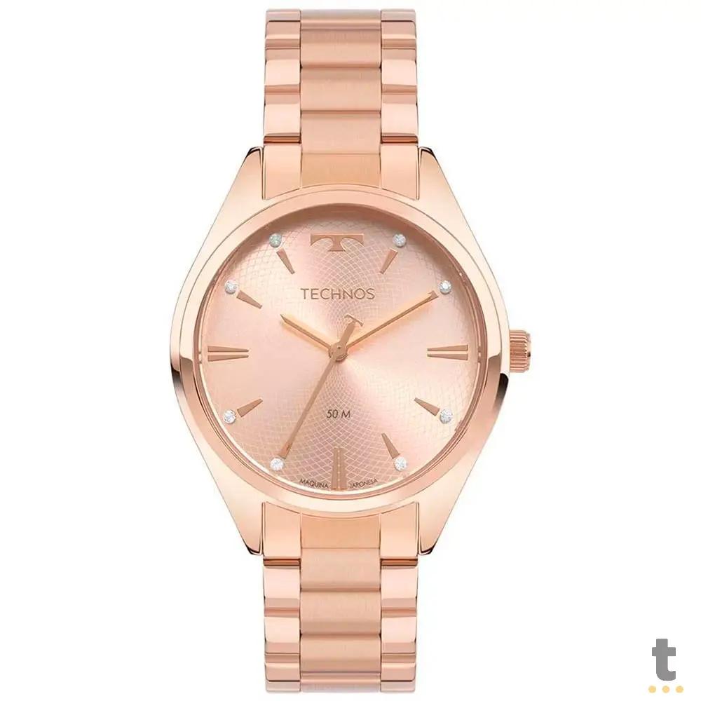 Relógio de Pulso Technos Boutique em Aço Rose - 2036MQT/1J Truedata