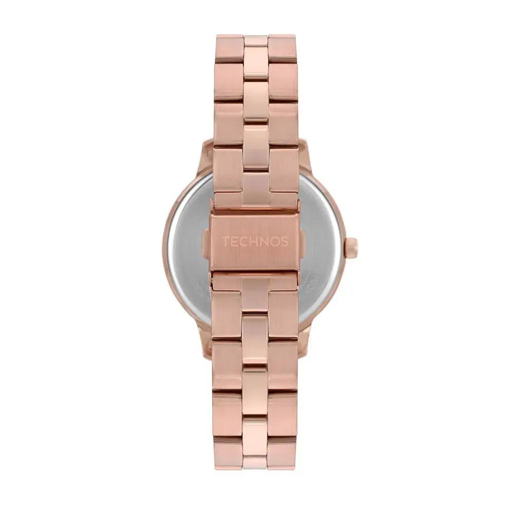 Relógio de Pulso Technos Dress em Aço Rose - 2015CCH/1J Truedata