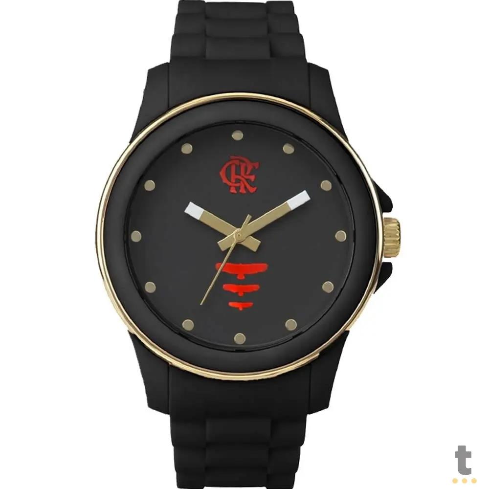 Relógio de Pulso Technos Flamengo Preto / Dourado - FLAMOPC21JAKP/8P Truedata