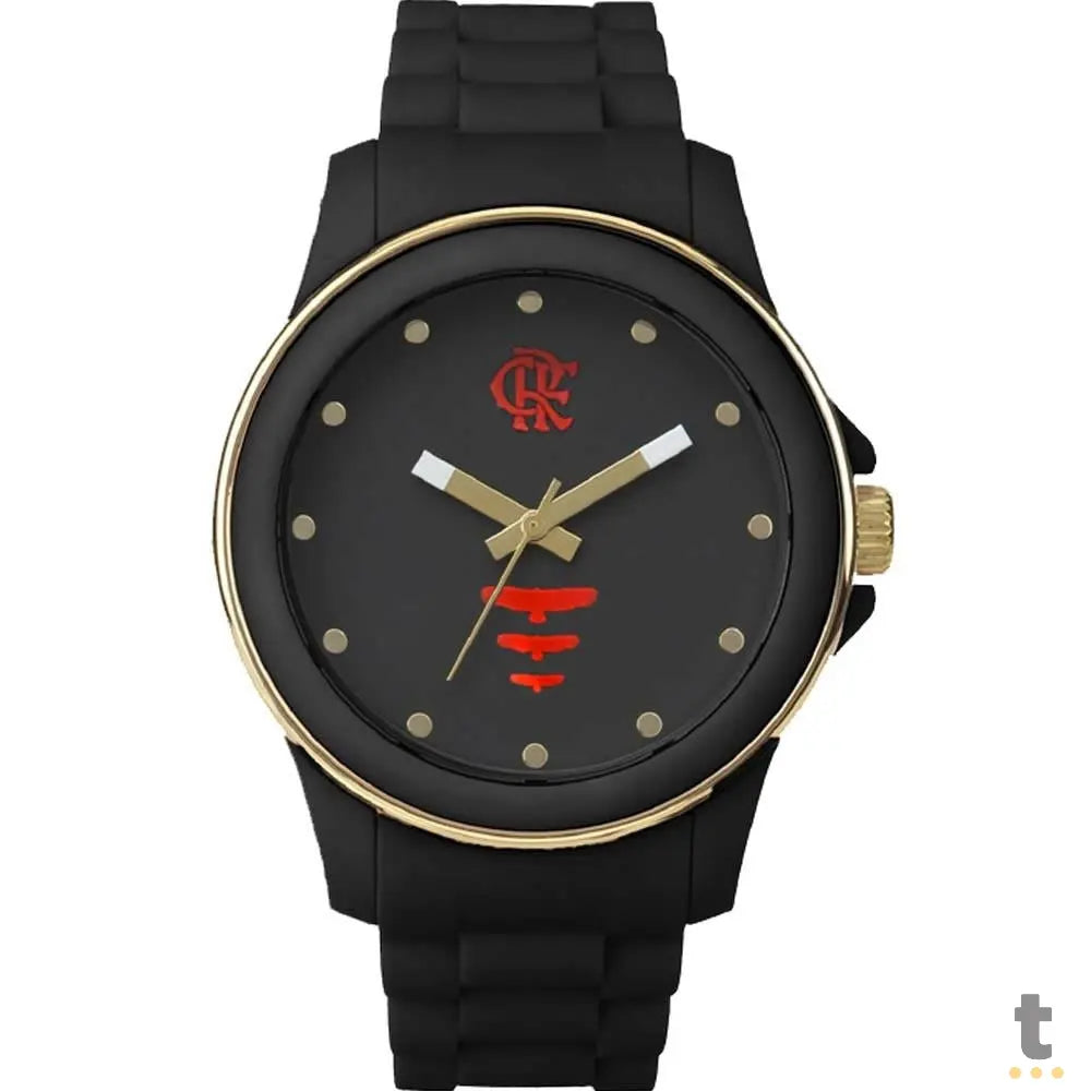 Relógio de Pulso Technos Flamengo Preto / Dourado - FLAMOPC21JAKP/8P Truedata