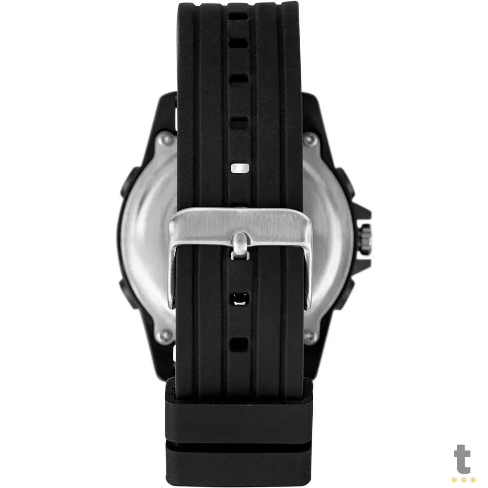 Relógio de Pulso Technos Flamengo Preto Pulseira em Silicone - FLAMOPC21JAS/8R Truedata