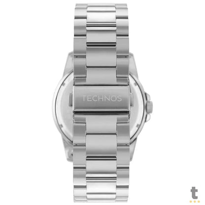 Relógio de Pulso Technos Militar em Aço Prata - 2115NCJ/1K Truedata