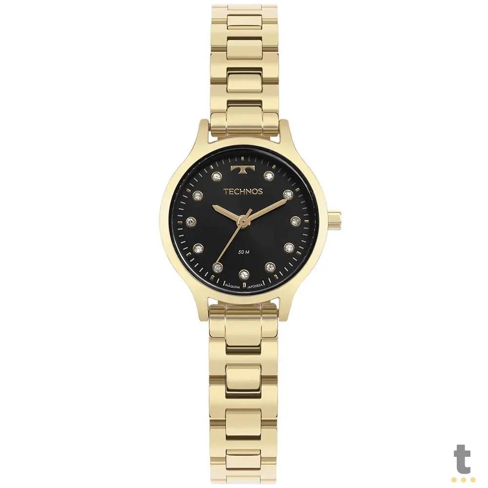 Relógio de Pulso Technos Mini Preto C/ Dourado - GL32AJ/1P Truedata