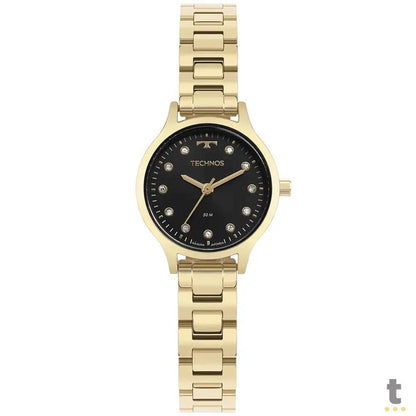 Relógio de Pulso Technos Mini Preto C/ Dourado - GL32AJ/1P Truedata