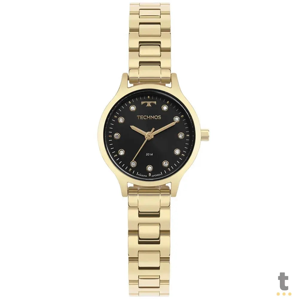 Relógio de Pulso Technos Mini Preto C/ Dourado - GL32AJ/1P Truedata