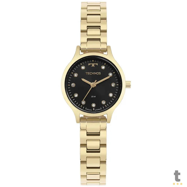 Relógio de Pulso Technos Mini Preto C/ Dourado - GL32AJ/1P
