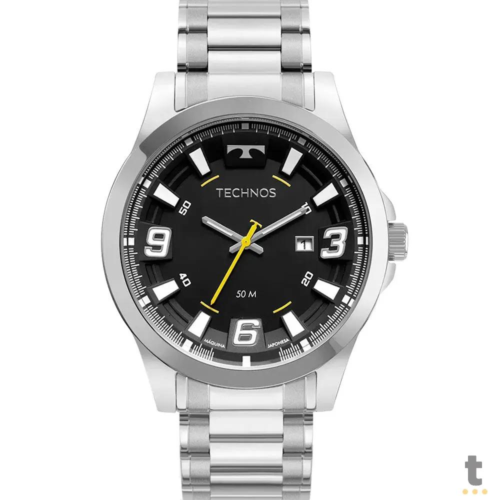 Relógio de Pulso Technos Performance Racer em Aço Prata - 2115MXRS/1P Truedata