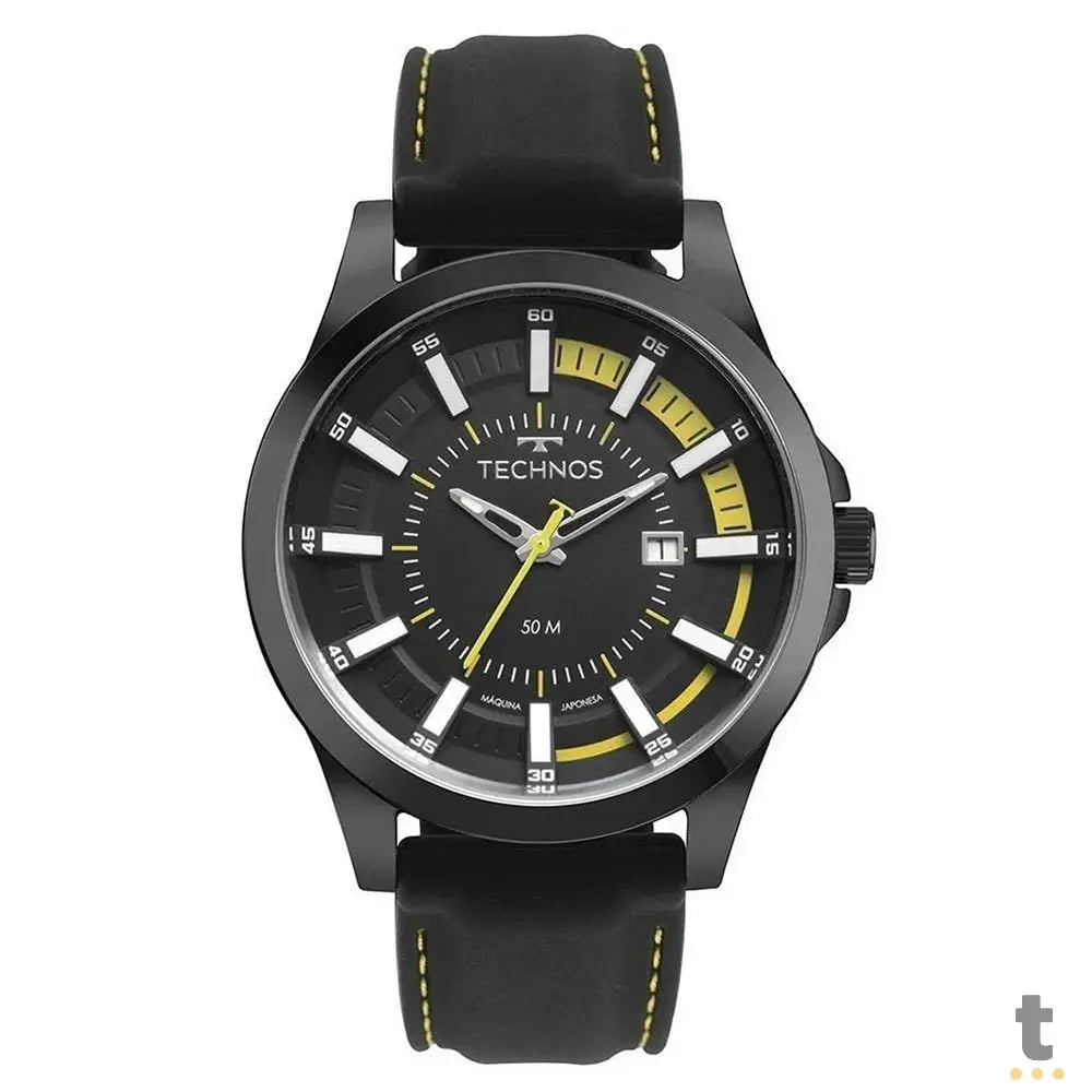 Relógio de Pulso Technos Performance Racer em Silicone Preto - 2117LFJ/0P Truedata